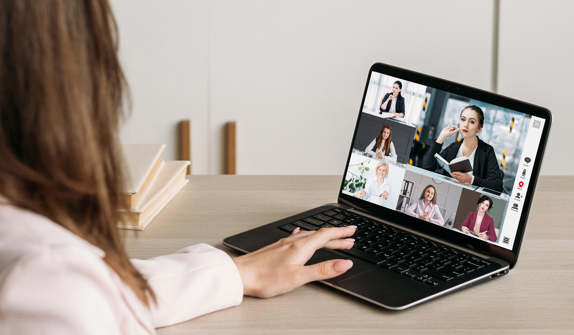 Videokonferenz mit mehreren Personen